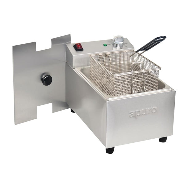 Apuro Single Tank Single Basket Countertop Fryer 5Ltr PAS-FB970-A