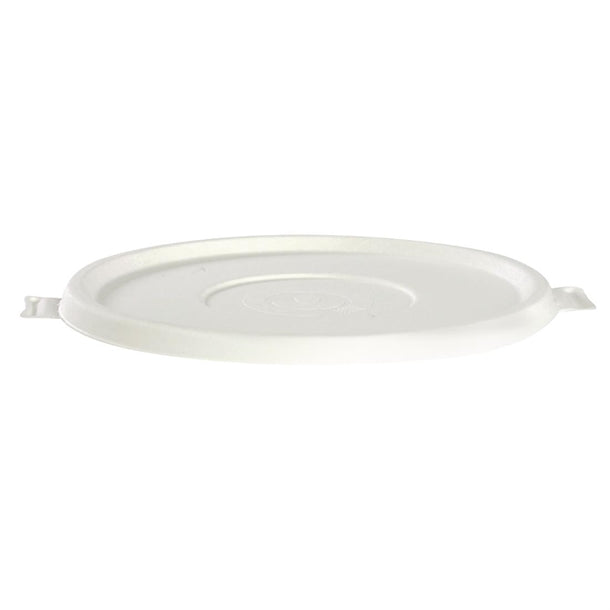 BioPak BioCane Lids for BioPak BioCane 800-1180ml Bowls White (Pack of 400) PAS-FK536