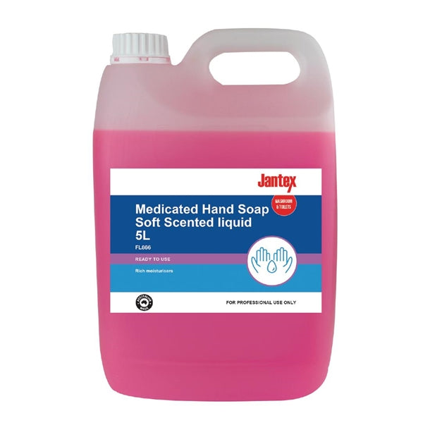 Jantex Medicated Hand Soap Soft Scent Liquid 5Ltr PAS-FL866