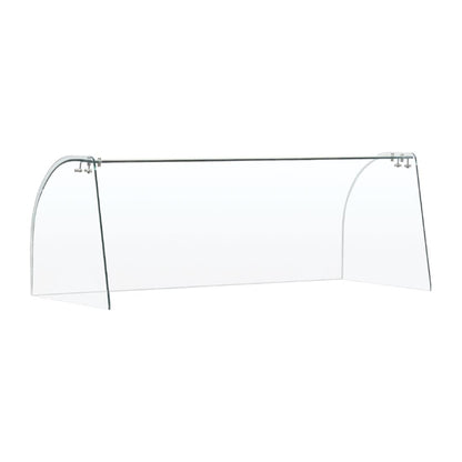 Curved Glass Sneeze Guard Assembly PAS-FT282