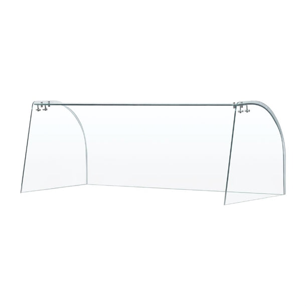 Curved Glass Sneeze Guard Assembly PAS-FT282