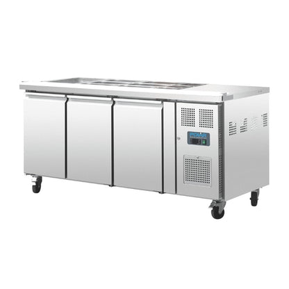 Polar 3 Door Saladette Counter PAS-FT283-A