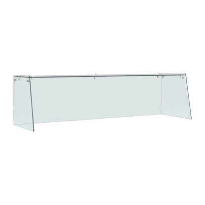 Straight Glass Sneeze Guard Assembly for 4 Door Counter PAS-FT369