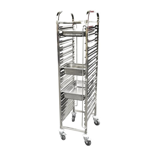 Chef Inox Stainless Steel Gastronorm Trolley 380x550x1735mm PAS-FW386