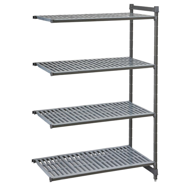 Cambro Camshelving Basics Plus Add-On Unit 4 Tier With Vented Shelves 1830Hx1023Wx460Dmm PAS-FW613