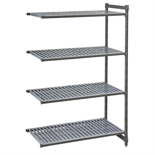 Cambro Camshelving Basics Plus Add-On Unit 4 Tier With Vented Shelves 1830Hx1023Wx540Dmm PAS-FW619