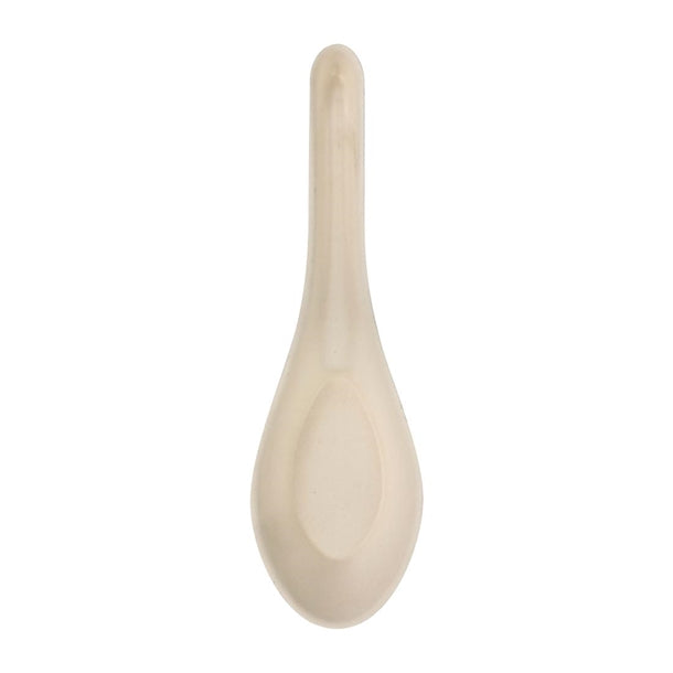 BioPak BioCane Chinese Soup Spoon 14cm White (Pack of 1000) PAS-FY055