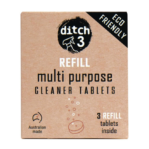 Ditch 3 Multi Purpose Clnr 3 pack Tablet Refills PAS-FY106