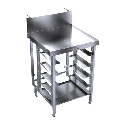 Simply Stainless 600 Series Single Bar Module 200mm upstand & glass/dishwash basket rack PAS-FY560