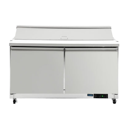 Polar U-Series 2 Door Prep Counter Fridge 527Ltr PAS-GD883-A