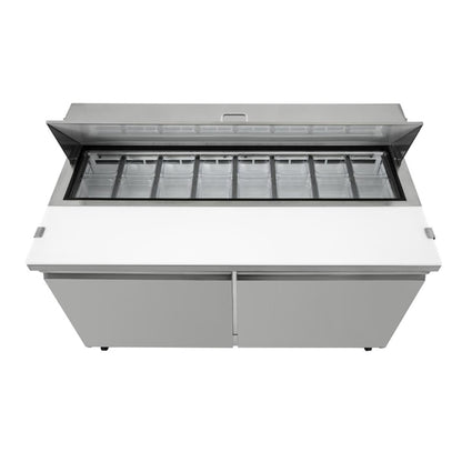 Polar U-Series 2 Door Prep Counter Fridge 527Ltr PAS-GD883-A