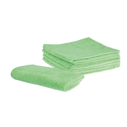 Jantex Microfibre Cloths Green (Pack of 5) PAS-GF609