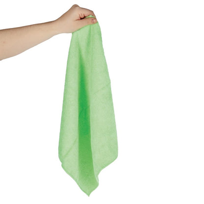 Jantex Microfibre Cloths Green (Pack of 5) PAS-GF609