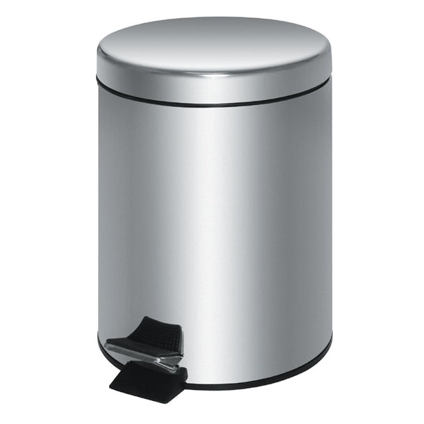 Stainless Steel Pedal Bin Silver 20Ltr PAS-GG977