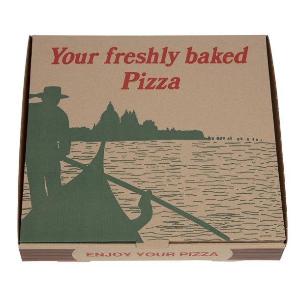 Compostable Printed Pizza Boxes 304mm (Pack of 100) PAS-GG998