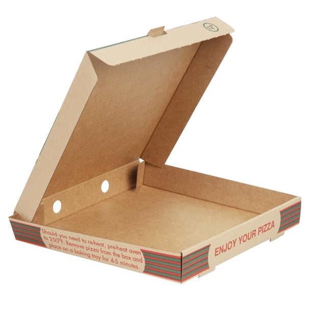 Compostable Printed Pizza Boxes 304mm (Pack of 100) PAS-GG998