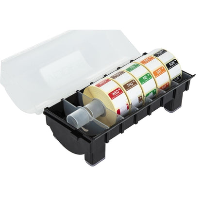 Hygiplas Removable Colour Coded Food Labels with 25mm (1") Dispenser PAS-GH473