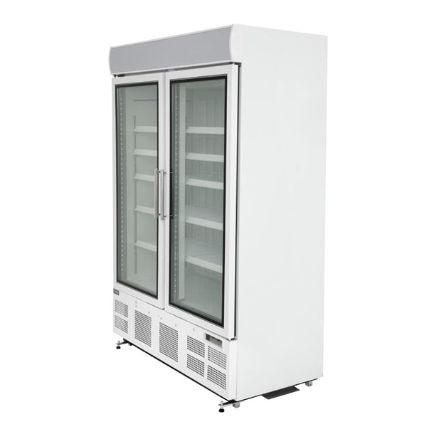 Polar G-Series 2 Door Upright Display Freezer 920Ltr White PAS-GH507-A