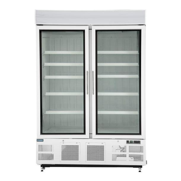 Polar G-Series 2 Door Upright Display Freezer 920Ltr White PAS-GH507-A