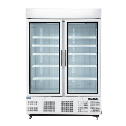 Polar G-Series 2 Door Upright Display Freezer 920Ltr White PAS-GH507-A