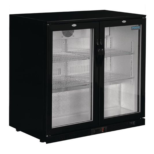 Polar G-Series Counter Back Bar Cooler with Hinged Doors 208Ltr PAS-GL002-A