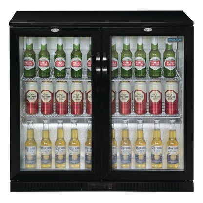 Polar G-Series Counter Back Bar Cooler with Hinged Doors 208Ltr PAS-GL002-A