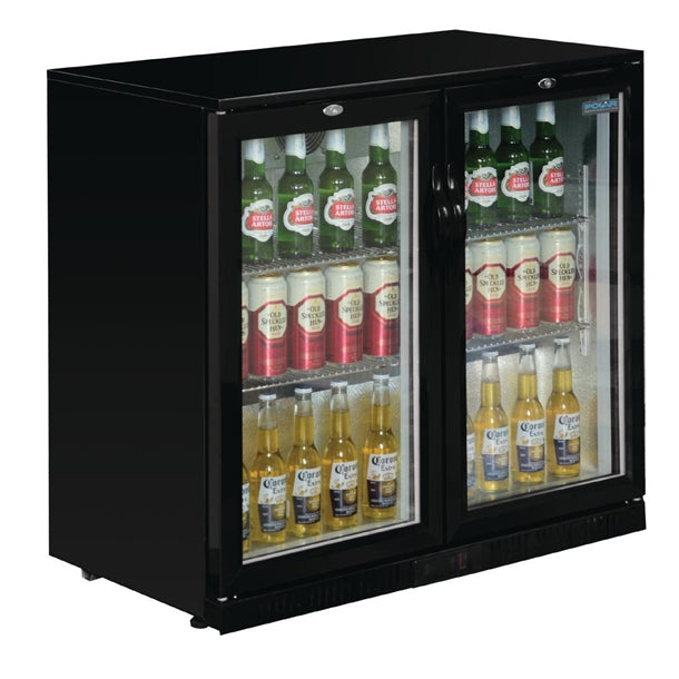 Polar G-Series Counter Back Bar Cooler with Hinged Doors 208Ltr PAS-GL002-A