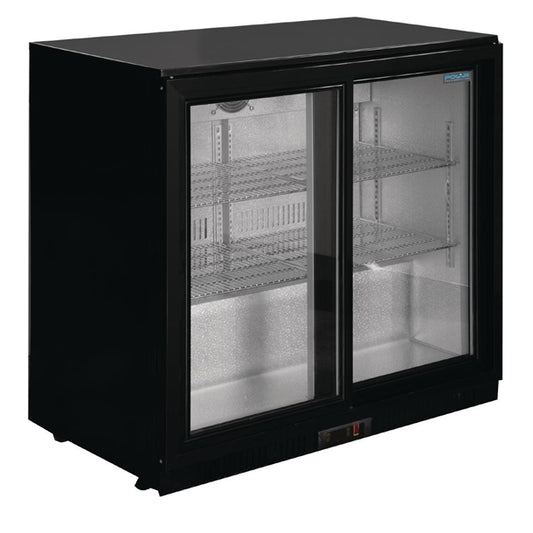 Polar G Series Counter Back Bar Cooler with Sliding Doors 208Ltr PAS-GL003-A