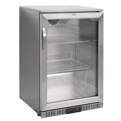 Polar G-Series Counter Back Bar Cooler with Hinged Door Stainless Steel 138Ltr PAS-GL007-A