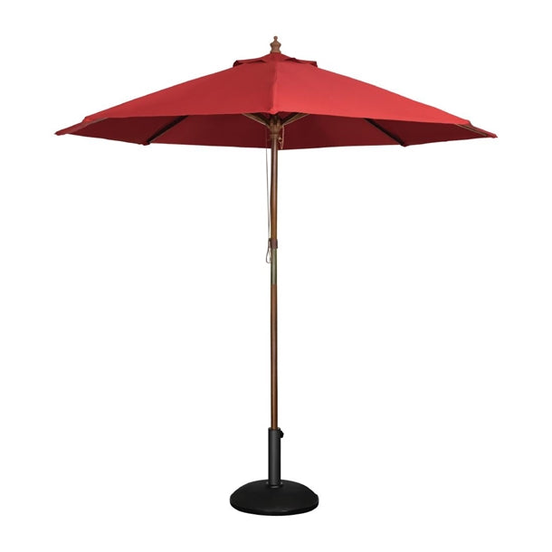 Bolero Round Umbrella 3m Diameter Red PAS-GL305