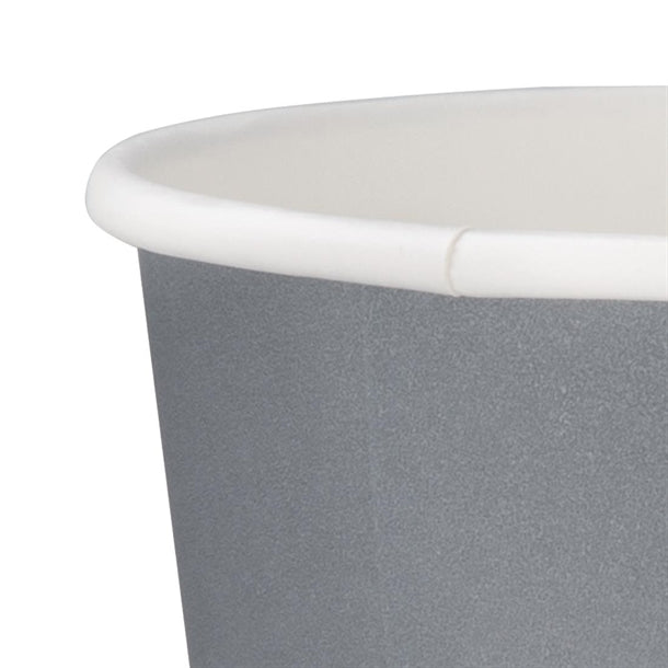 Fiesta Recyclable Takeaway Coffee Cups Single Wall Charcoal 340ml (Pack of 1000) PAS-GP416