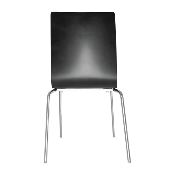 Bolero Black Square Back Side Chair (Pack of 4) PAS-GR345