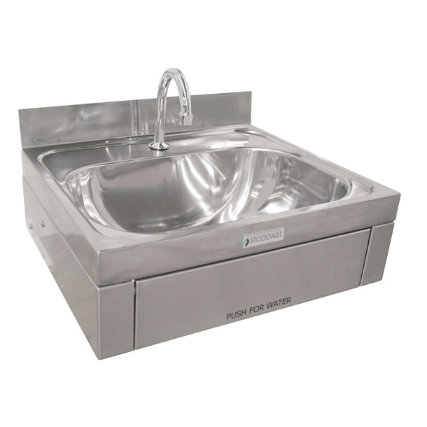 Stoddart Plumbing 11 Litre Wash Basin Knee Operated With Splashback PAS-HD028