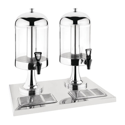 Olympia Double Juice Dispenser with Drip Tray PAS-J184