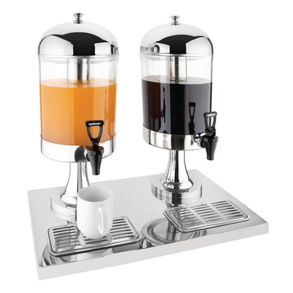 Olympia Double Juice Dispenser with Drip Tray PAS-J184