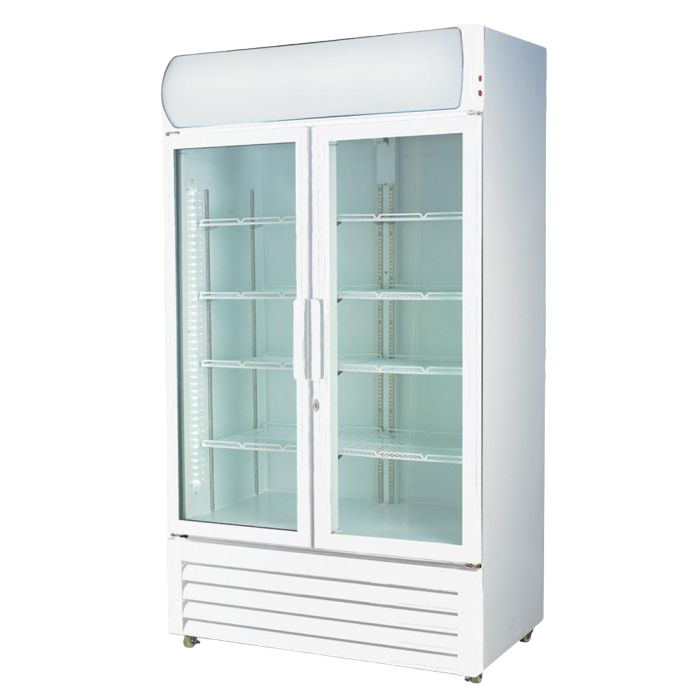 Thermaster 1000L Colourbond Upright Beverage Fridge 2 Doors White LG-1000P GRS-LG-1000P