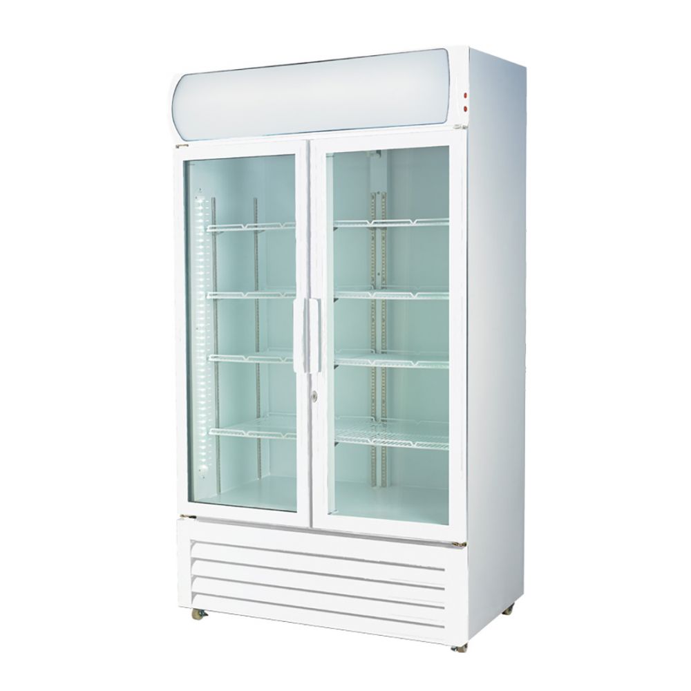 Thermaster 730L Two Glass Door Colourbond Upright Drink Fridge LG-730P GRS-LG-730P