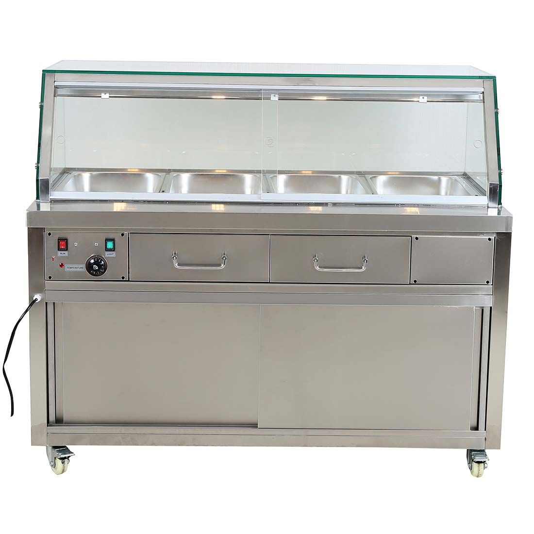 Heated Bain Marie Food Display - PG150FE-YG GRS-PG150FE-YG