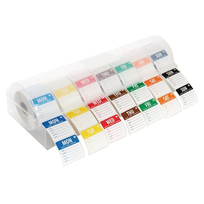 Hygiplas Removable Colour Coded Food Labels with 51mm Dispenser PAS-S811